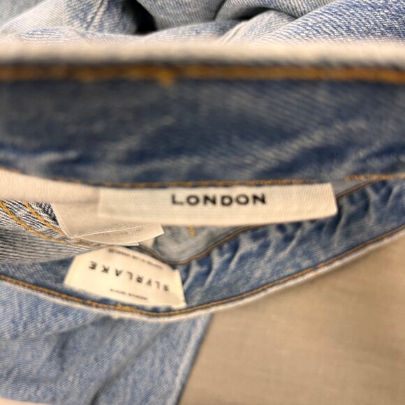 SLVRLAKE London High Rise Straight Jeans Size 31 Heartache Wash - Picture 16 of 16